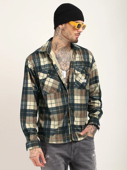 London Fog Beige Full Sleeve Shirt