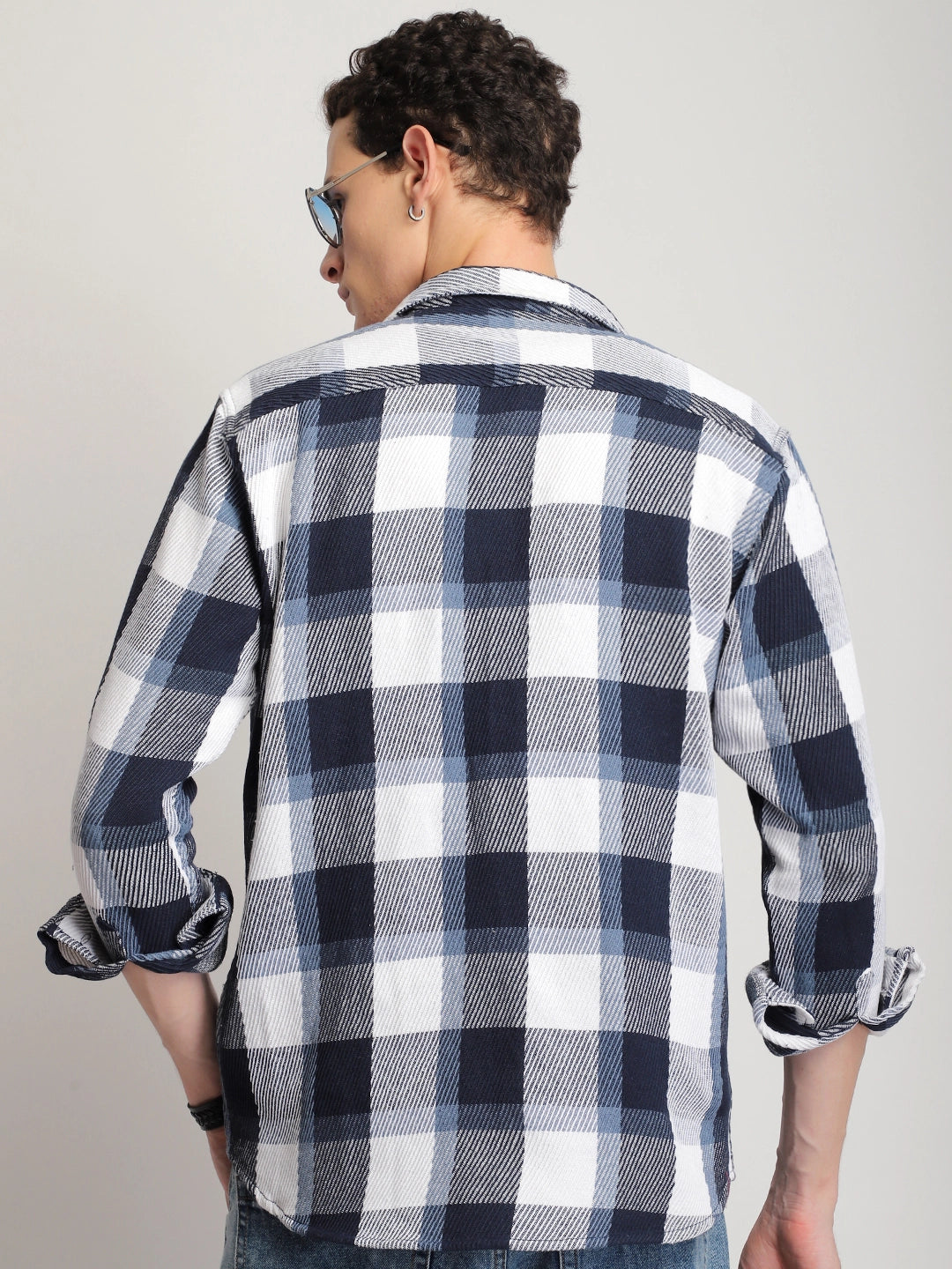 Cotswold Wool Navy Full Sleeve Shirt