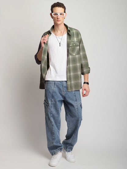 Sherwood Drift Olive Full Sleeve Shirt