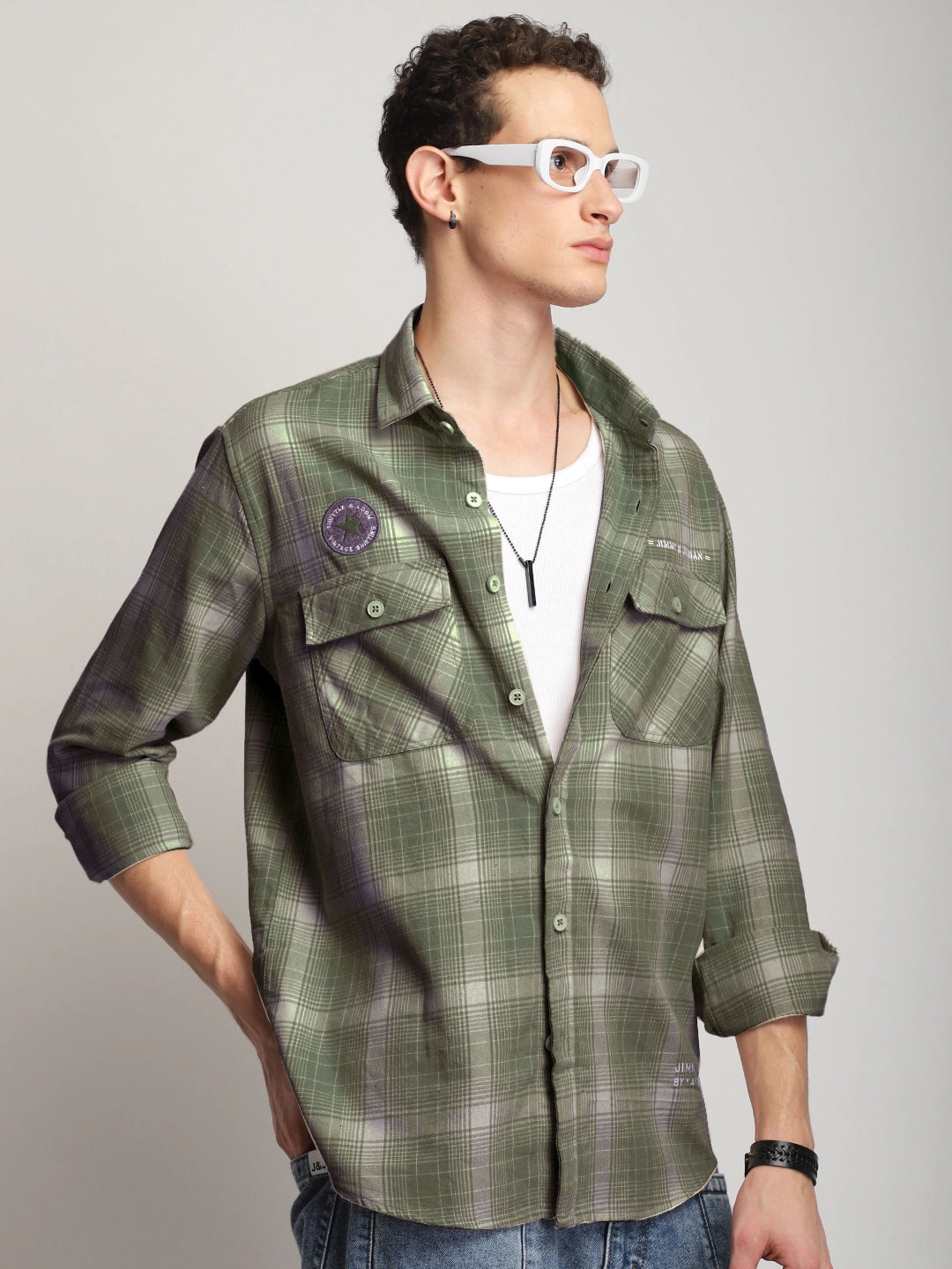 Sherwood Drift Olive Full Sleeve Shirt