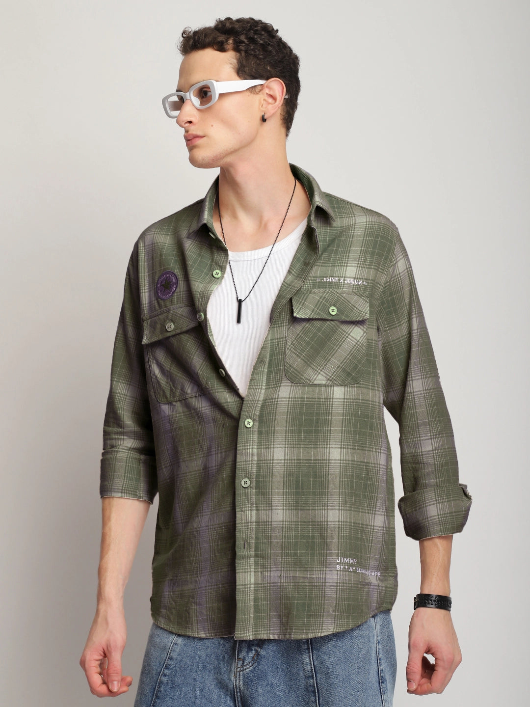 Sherwood Drift Olive Full Sleeve Shirt