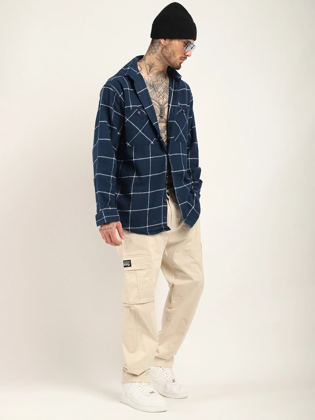 Rolling Stonewear Navy Full Sleeve Shirt