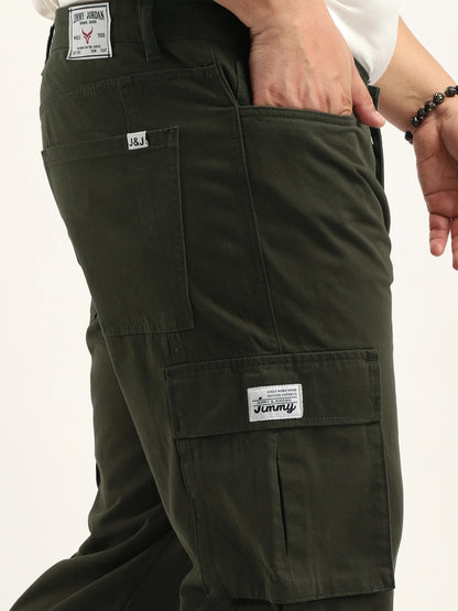 London Loadout Dark Olive Cotton Twill Plus Size Cargo