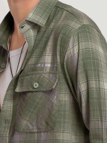 Sherwood Drift Olive Full Sleeve Shirt