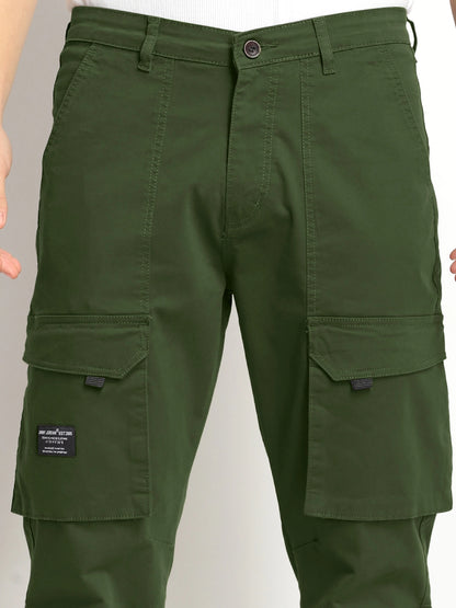 Vibe Thread Olive Green Cotton Cargo