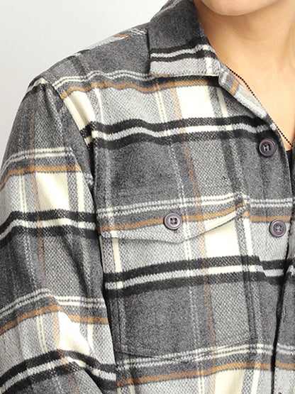 Hampstead Loom Dark Grey Heavy Winter Shirt