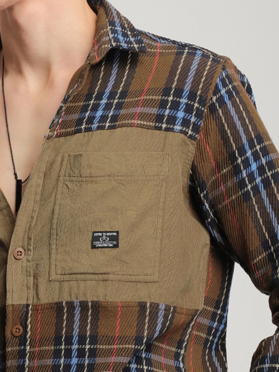 Brunswick Hues Brown Full Sleeve Shirt