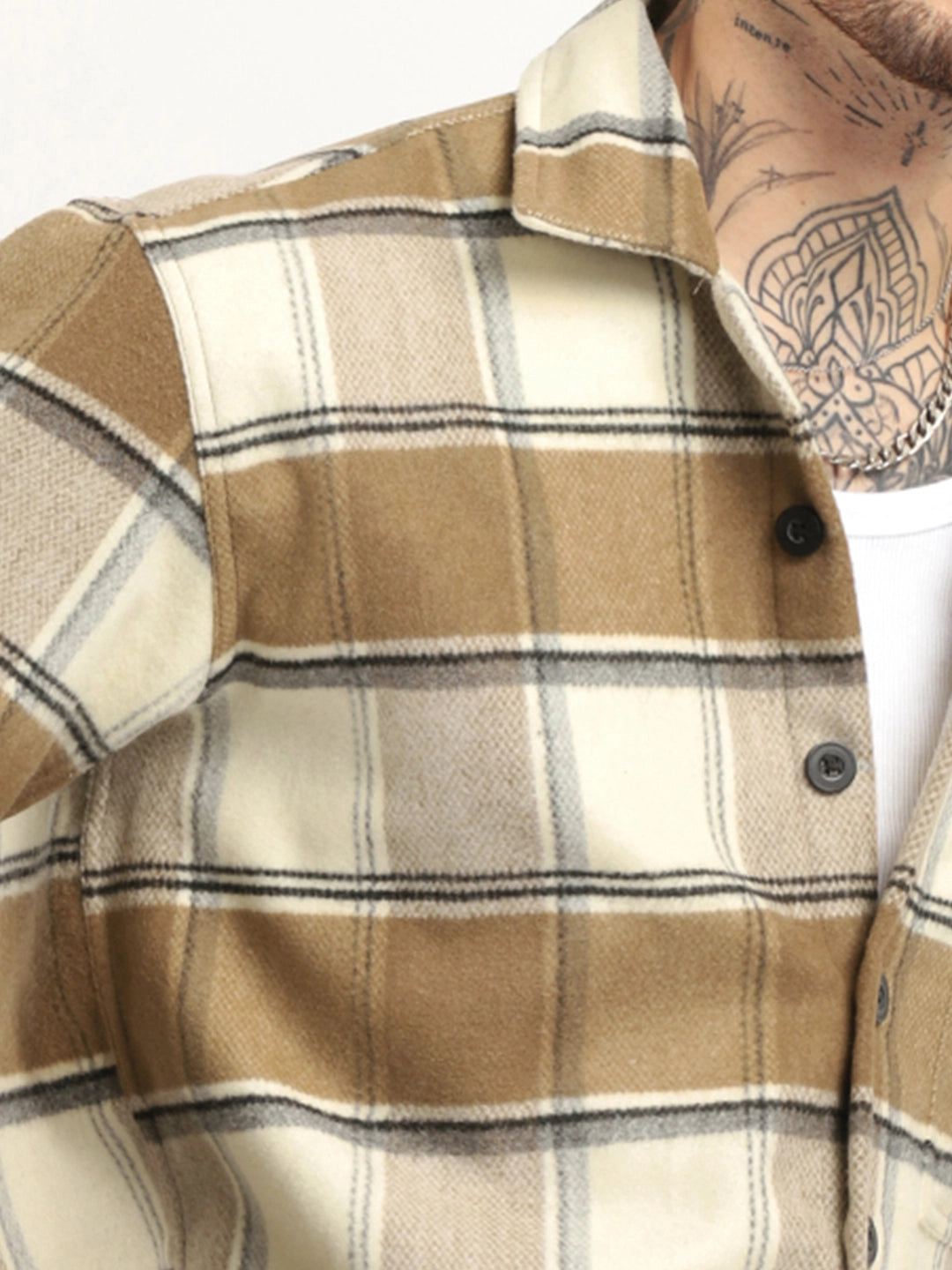 Gloucester Street Beige Winter Heavy Shirt